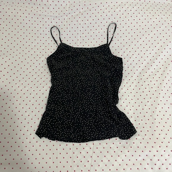 Madewell Tops - Polka Dot 100% Silk Cami Tank Top Size XS 00 Madewell Camisole Spaghetti Strap